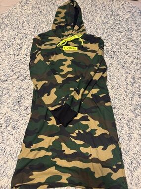 Women’s Camo Hoodie dress.